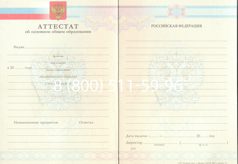 Купить Аттестат за 9 класс 2007-2010 годов в Энгельсе Купить Аттестат за 9 класс 2007-2010 годов в Энгельсе