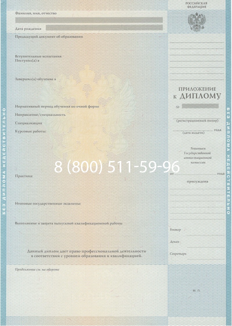 Заказать Диплом специалиста 2010-2011 годов в Энгельсе